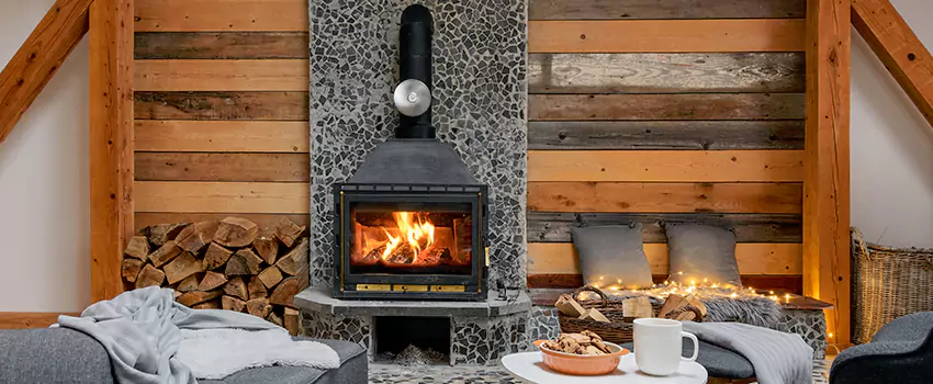 Thelin Hearth Products Direct Vent Gas Stove Fireplace Inspection in Bolingbrook, Illinois